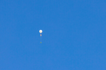 Close up shot of test flight ballon equipment