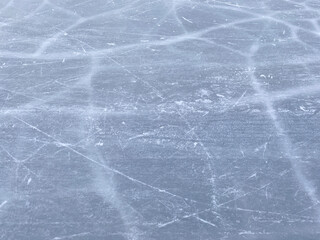 winter backdrop: surface of ice rink