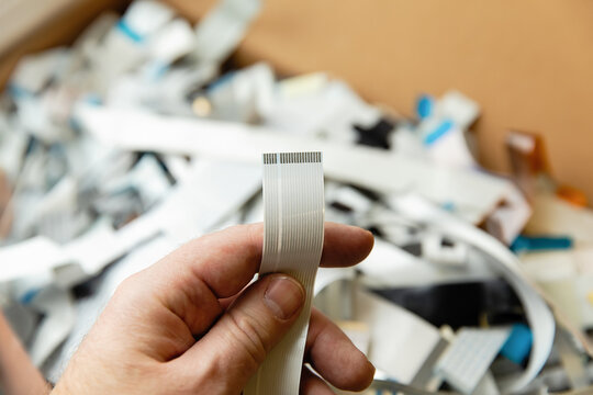 Interface cables in computer technology. Printer cables.