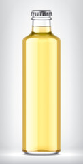 Glass Bottle on background. 