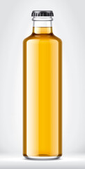 Glass Bottle on background. 