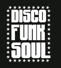 Disco funk punk graphic design vector art