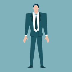 Manager business standing wearing suit.