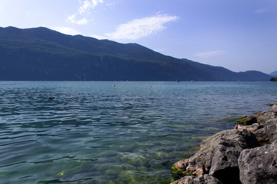 annecy mountains lake water view