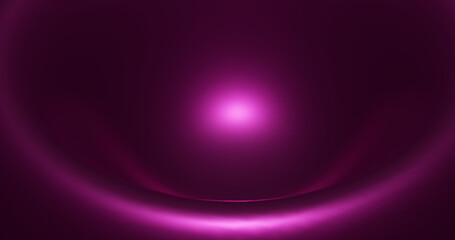 Render with curved purple background with concentric circles