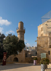 Baku, Azerbaijan - January 03 2022-  View from shirvanshahs' palace complex
