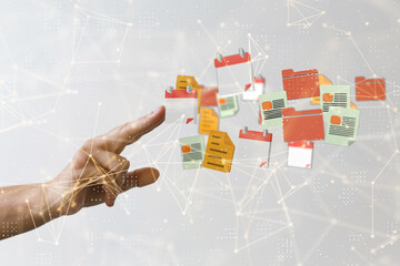 Technology background. Big data concept. Binary