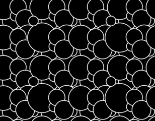 seamless background pattern with circles, vector illustration 