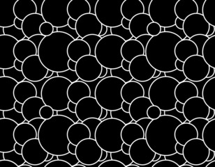 seamless background pattern with circles, vector illustration 