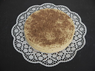 Der Kuchen mit Karamellcreme