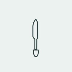 Knife vector icon illustration sign