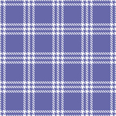 Color of year 2022 very peri seamless plaid pattern, vector illustration. Tartan.