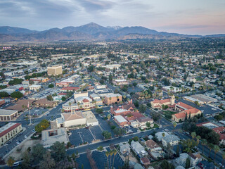 Morning view over city
