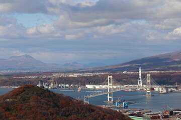 Obraz premium 室蘭市白鳥大橋