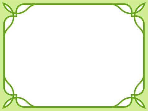 green border background