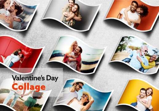 Valentines Day Photo Collage