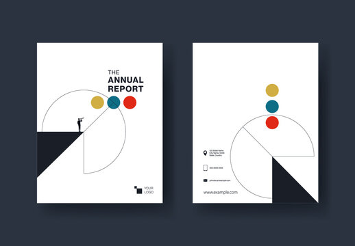 Abstract Business Illustration Report Cover
