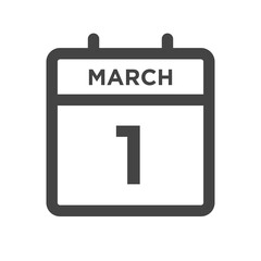 March 1 Calendar Day or Calender Date for Deadlines or Appointment