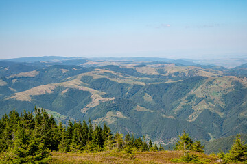 beautiful view from Cindrel mountains, Romania