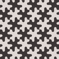 Black and White Seamless Pattern. Vector Tileable background.