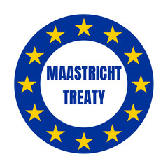 Maastricht treaty symbol icon 