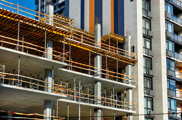 Formwork and building metal supports are used in the modern construction.