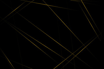 Fototapeta premium Abstract black with gold lines, triangles background modern design. Vector illustration EPS 10.