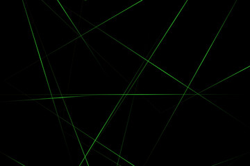 Abstract black with green lines, triangles background modern design. Vector illustration EPS 10.