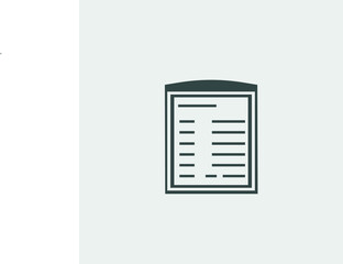 Clipboard vector icon illustration sign 