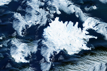 Antarctica from space. Elements of this image furnished by NASA