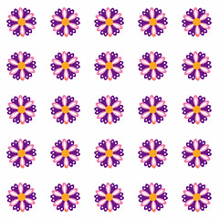 Colored Flowers Pattern