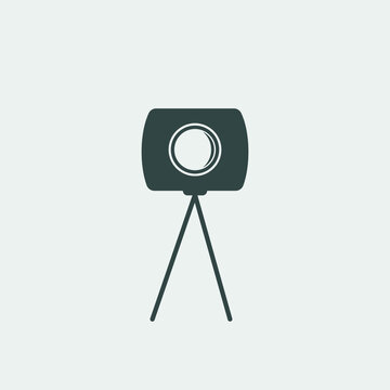 video camera vector icon  illustration sign
