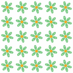 Colored Flowers Pattern
