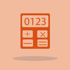 Calculator vector icon illustration sign