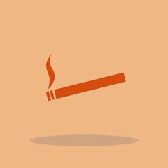 Cigarette vector icon illustration sign