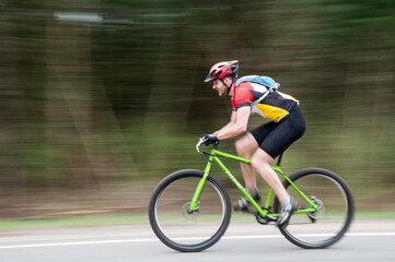 panning of a road bike