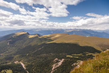 Secede mountain Dolomites Italy on a nice day in summertime