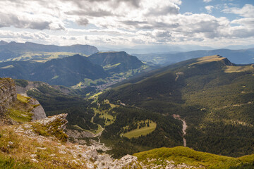 Fototapeta premium Secede mountain Dolomites Italy on a nice day in summertime