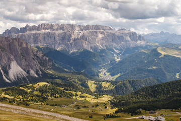 Secede mountain Dolomites Italy on a nice day in summertime