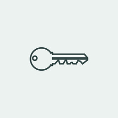 Key vector icon illustration sign