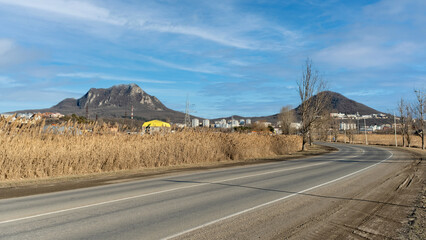 Entrance to the city of Zheleznovodsk, Russia