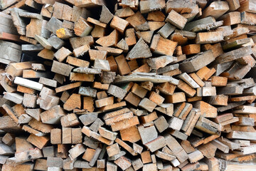 Woodcut from a old oak tree