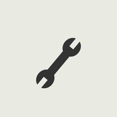 Spanner vector icon illustration sign