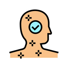 normal skin color icon vector. normal skin sign. isolated symbol illustration