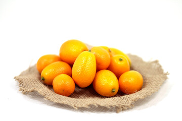 Fresh Bitter sweet kumquat fruits