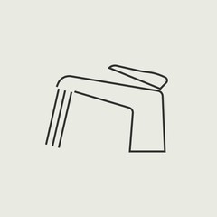 Tap faucet vector icon illustration sign