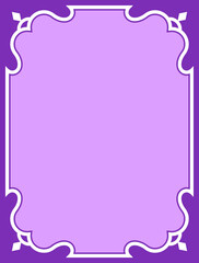 Fototapeta na wymiar Pink border frame board. Vector background. Simple rectangular billboard, plaque, signboard or label 