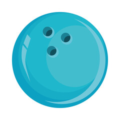 bowling sport blue ball