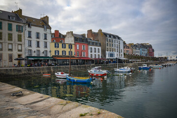 view on the harbor of Douarnenez