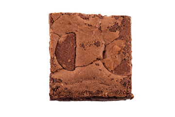 chocolate cake isolated on white